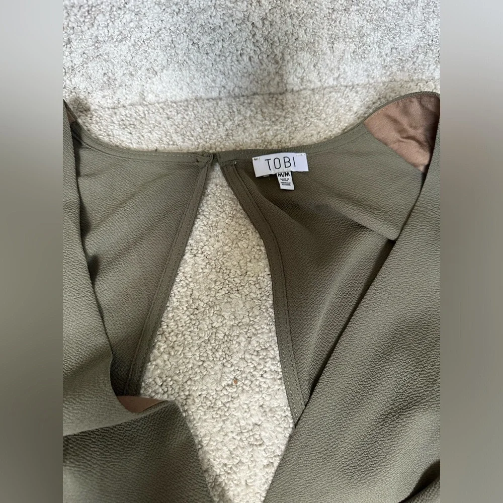 Tobi olive green high low dress - Picture 9 of 10